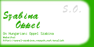 szabina oppel business card